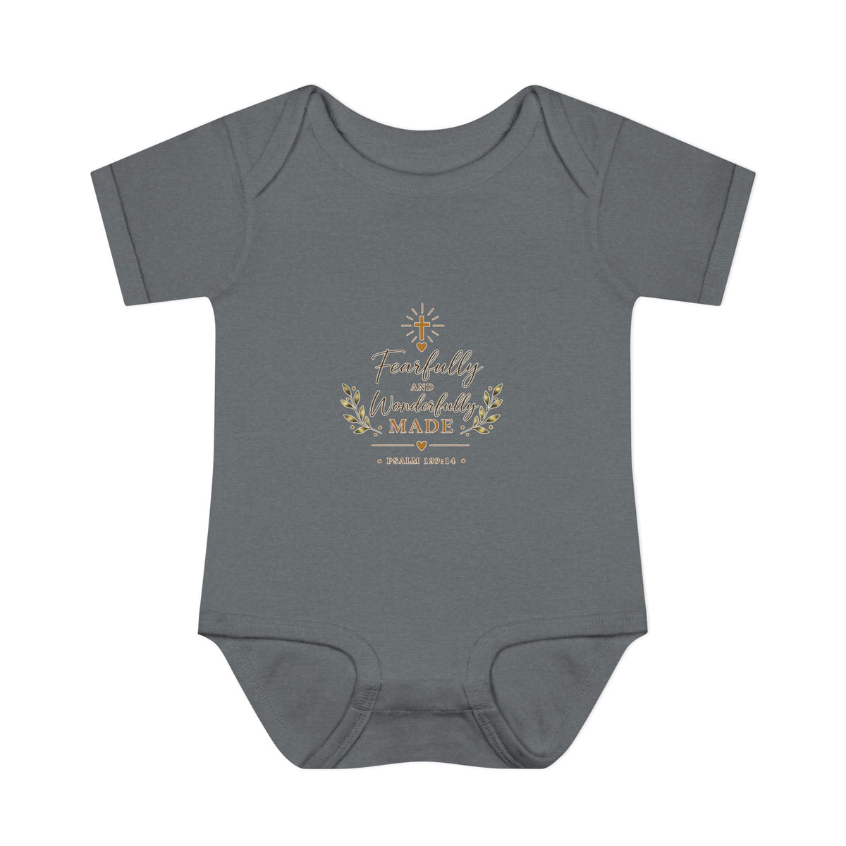 Fearfully & Wonderfully Made Baby Bodysuit | Christian Baptism Gift Onesie