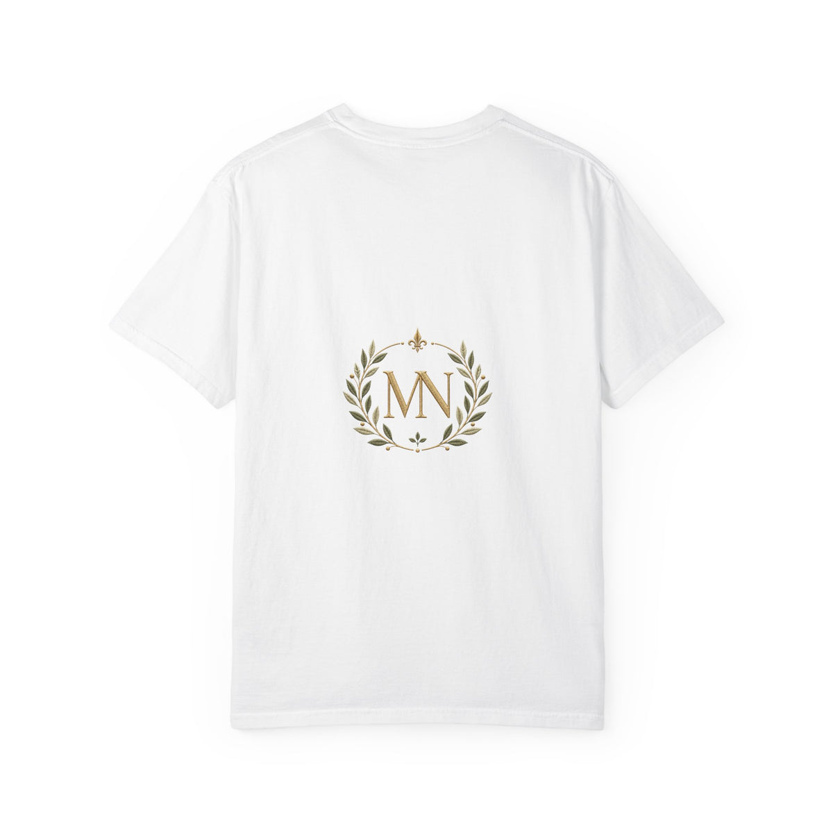 Personalized 'Rise & Shine' T-Shirt — Custom Name Floral Monogram Tee