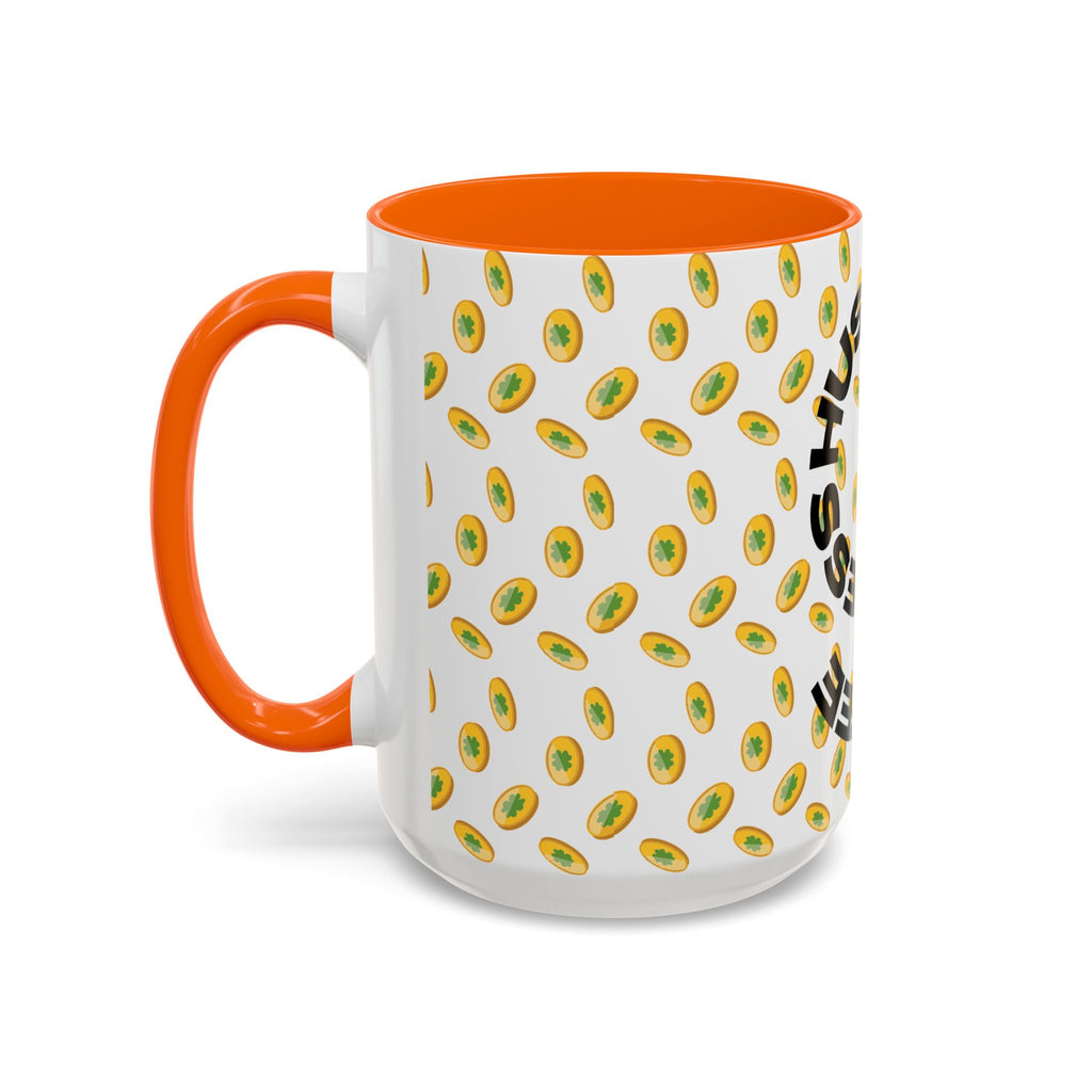 Hustle More Coffee Mug — Avocado Pattern Accent Mug (11/15oz