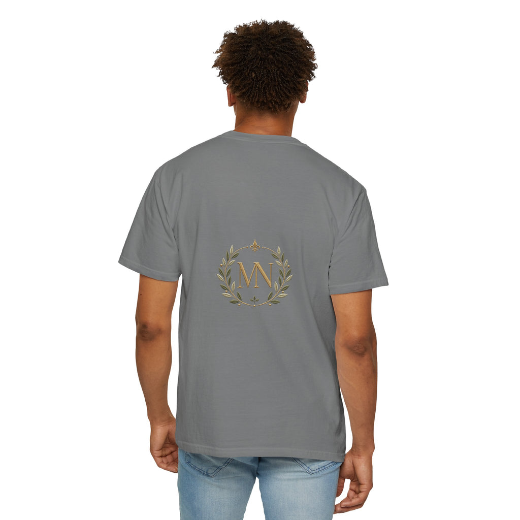 Personalized 'Rise & Shine' T-Shirt — Custom Name Floral Monogram Tee