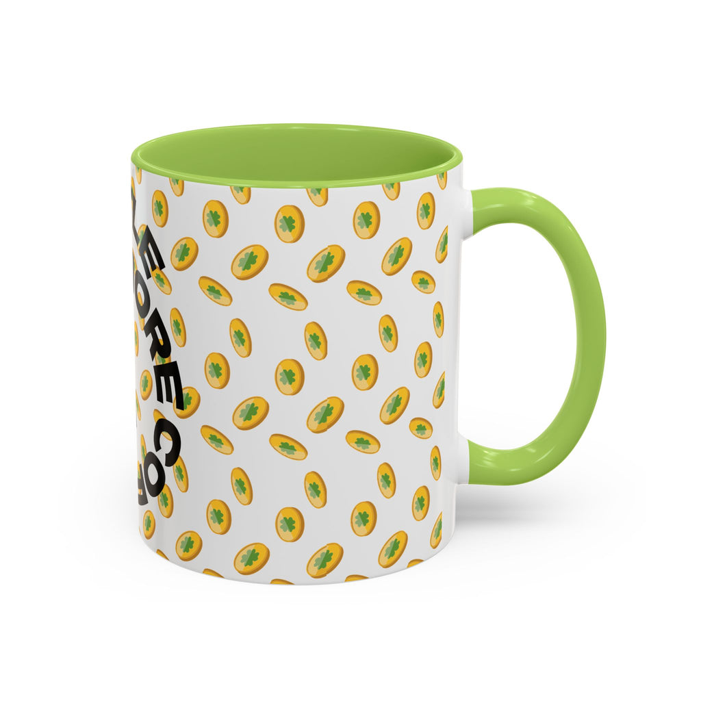 Hustle More Coffee Mug — Avocado Pattern Accent Mug (11/15oz