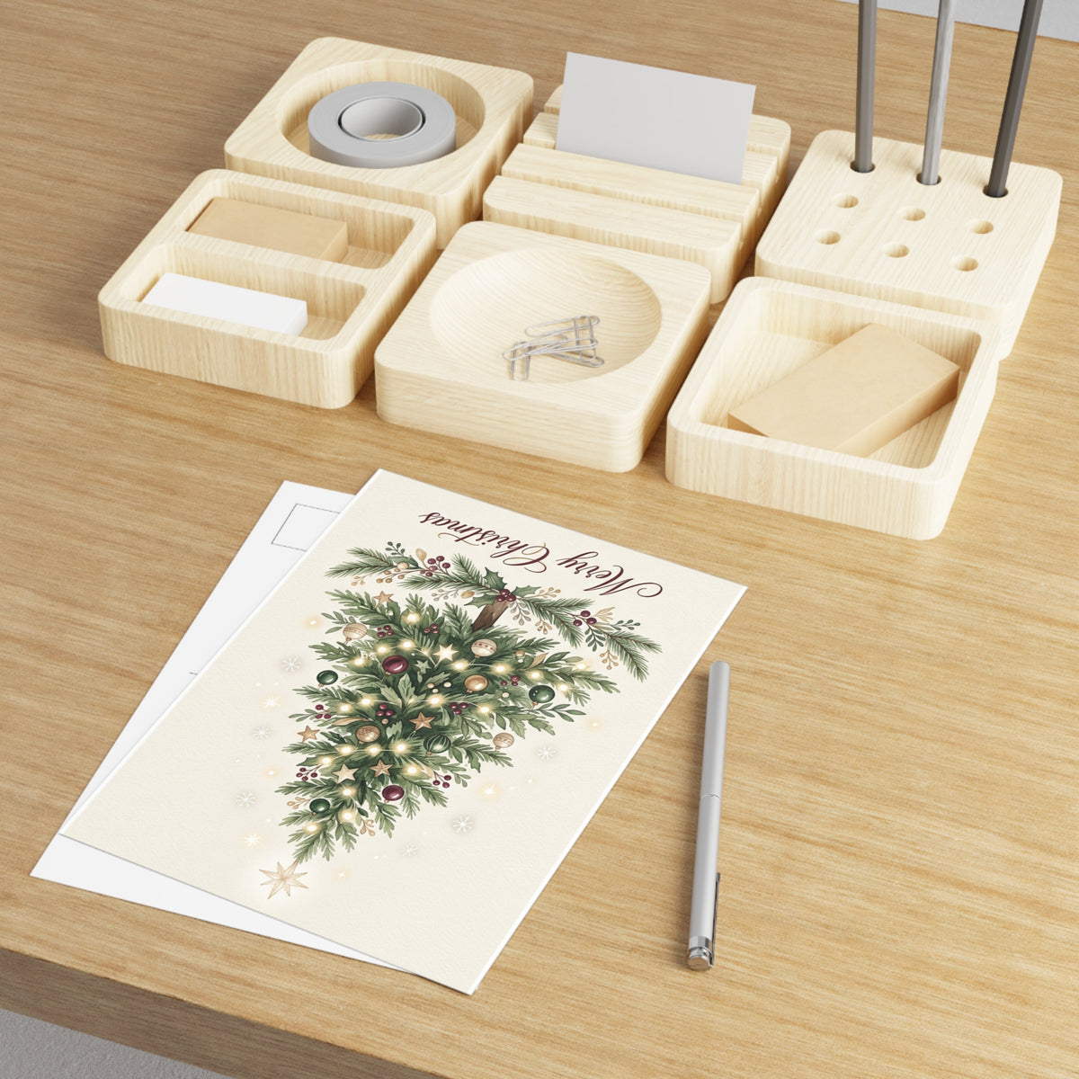 Christmas Tree Fine Art Postcards — Holiday Greeting Cards, Glossy 280gsm, 6x4 & 7x5