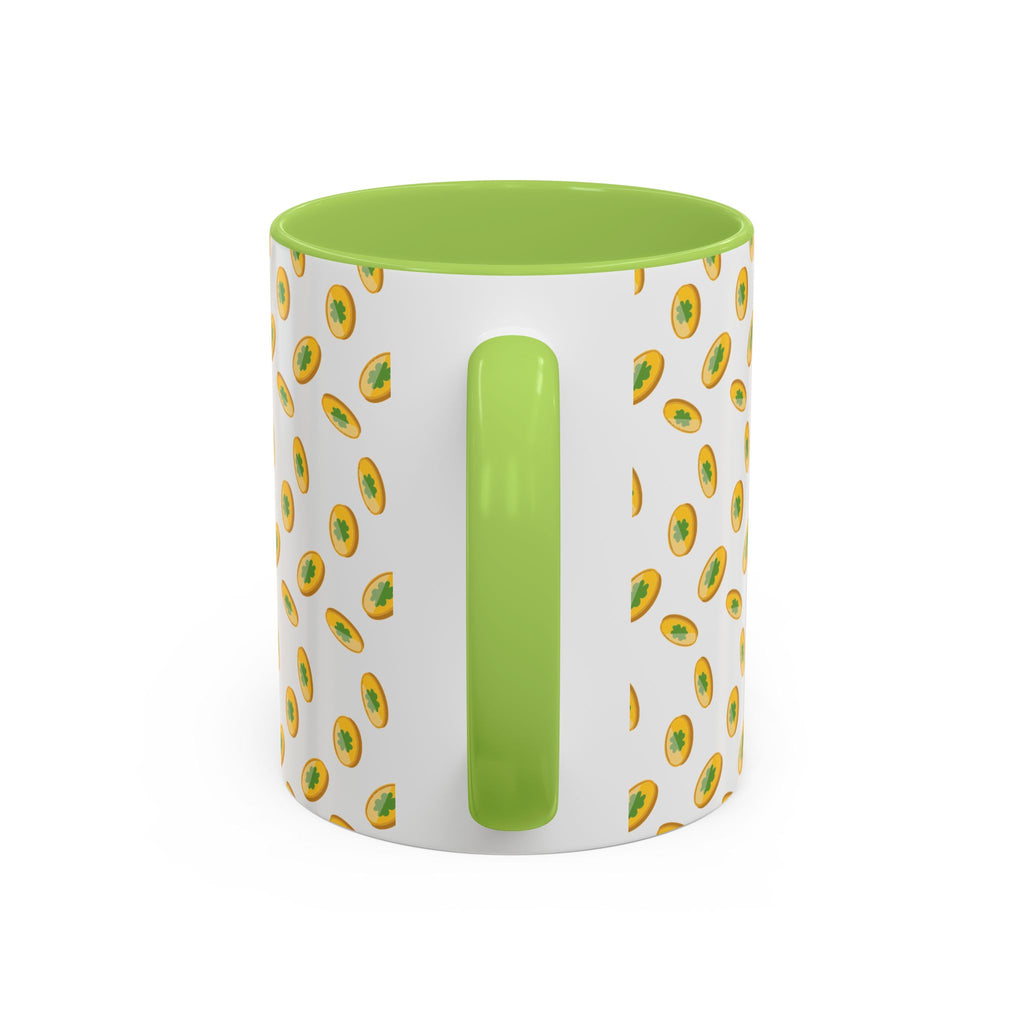 Hustle More Coffee Mug — Avocado Pattern Accent Mug (11/15oz
