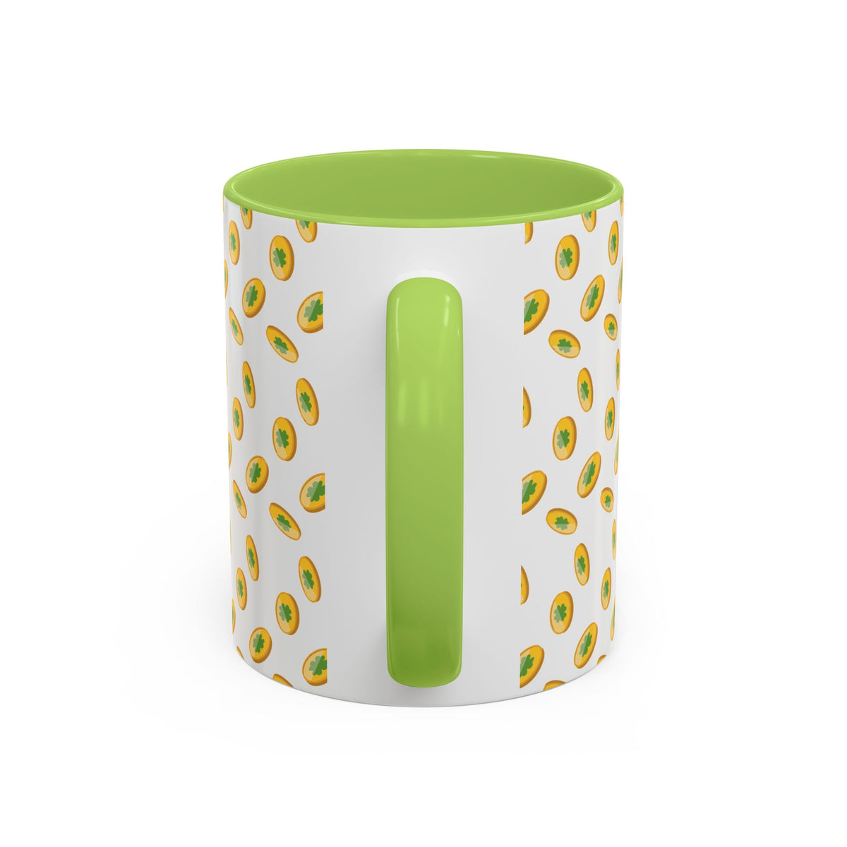 Hustle More Coffee Mug — Avocado Pattern Accent Mug (11/15oz