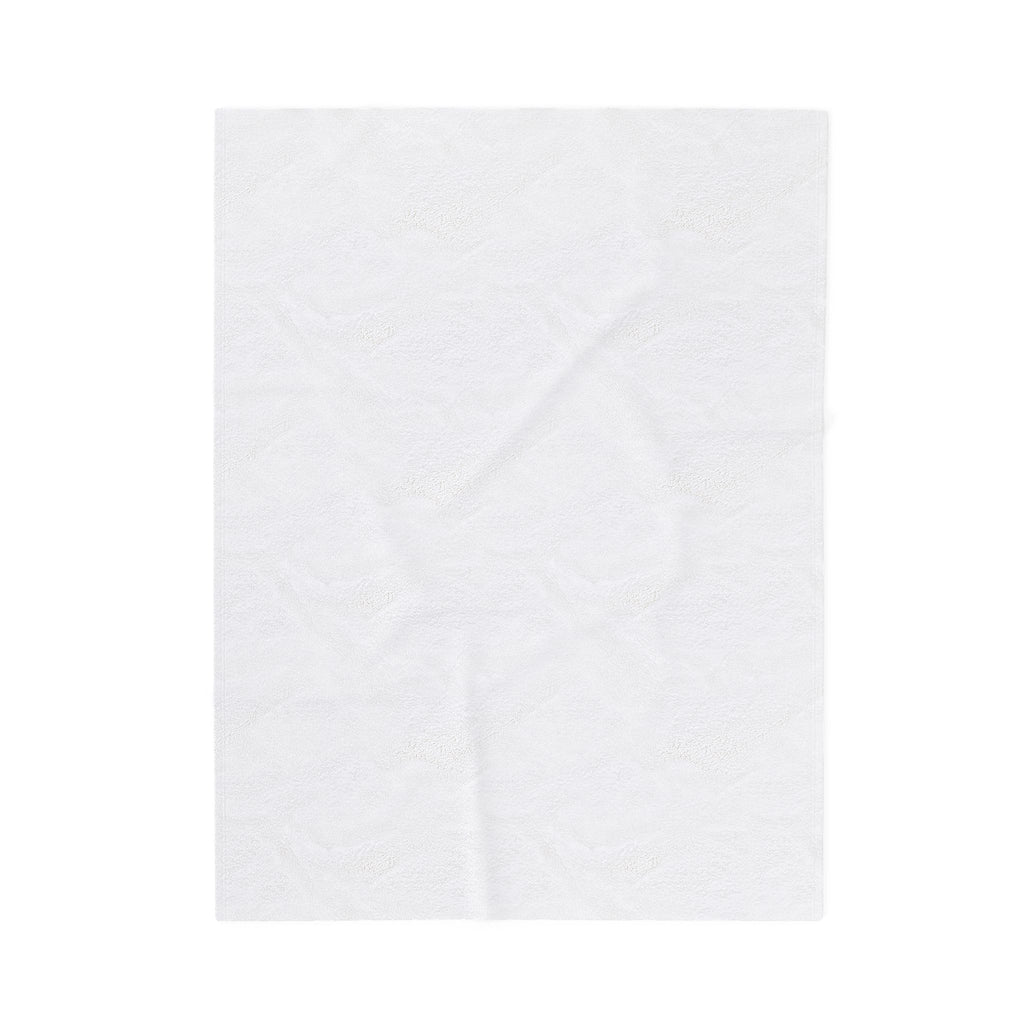 Tropical Palm Velveteen Plush Blanket — Blue & Yellow Leaf Throw