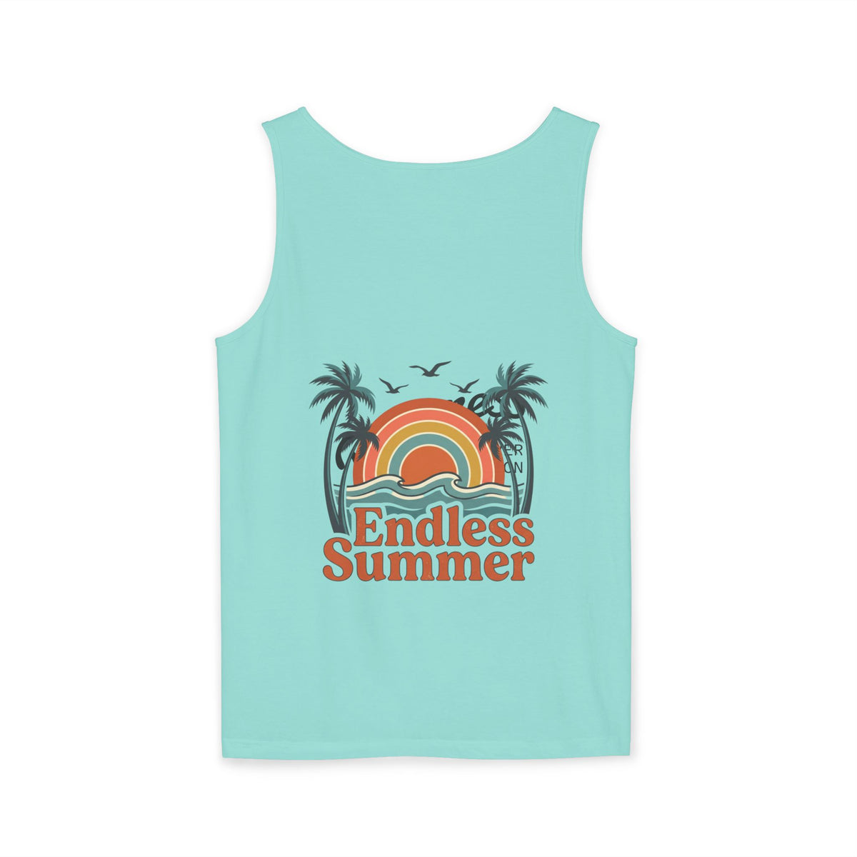 Endless Summer Tank Top — Retro Beach Palm Tree Surf Graphic