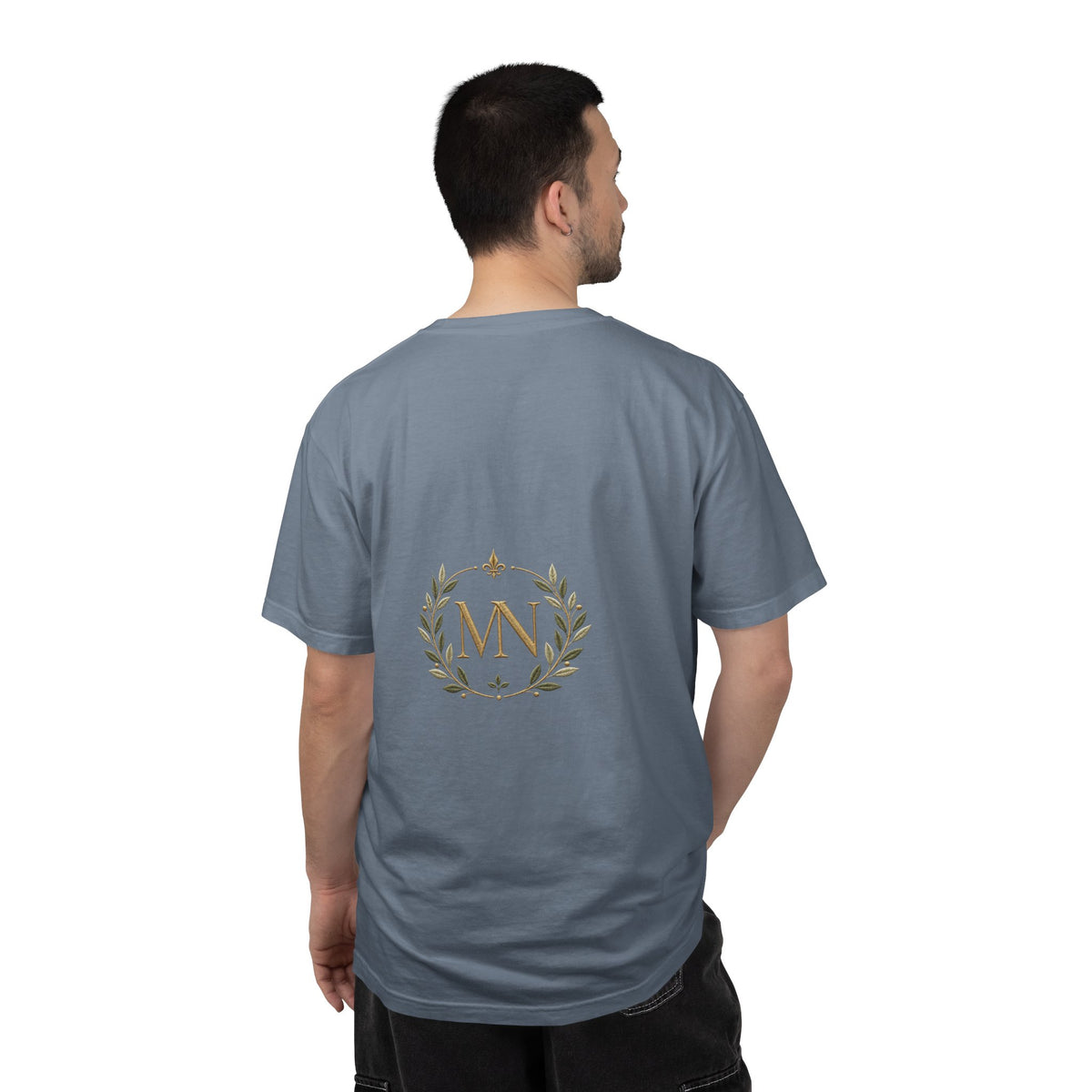 Personalized 'Rise & Shine' T-Shirt — Custom Name Floral Monogram Tee