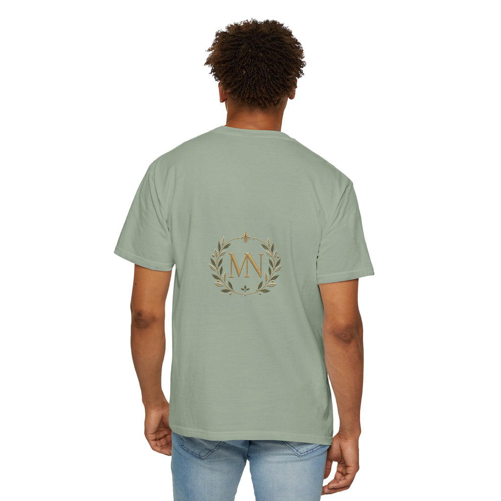 Personalized 'Rise & Shine' T-Shirt — Custom Name Floral Monogram Tee
