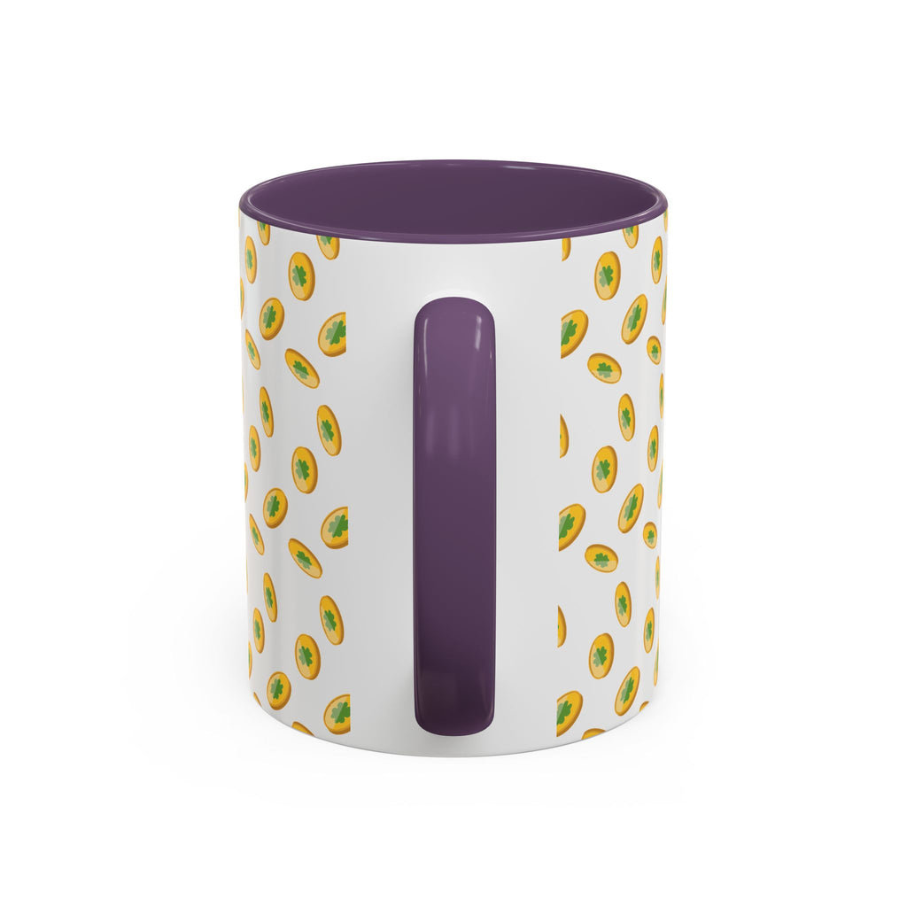 Hustle More Coffee Mug — Avocado Pattern Accent Mug (11/15oz