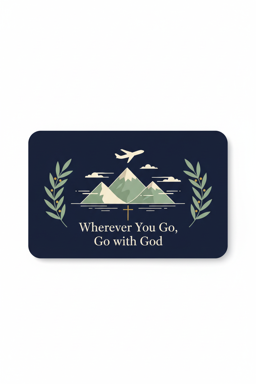 Wherever You Go, Go with God — Luggage Tag